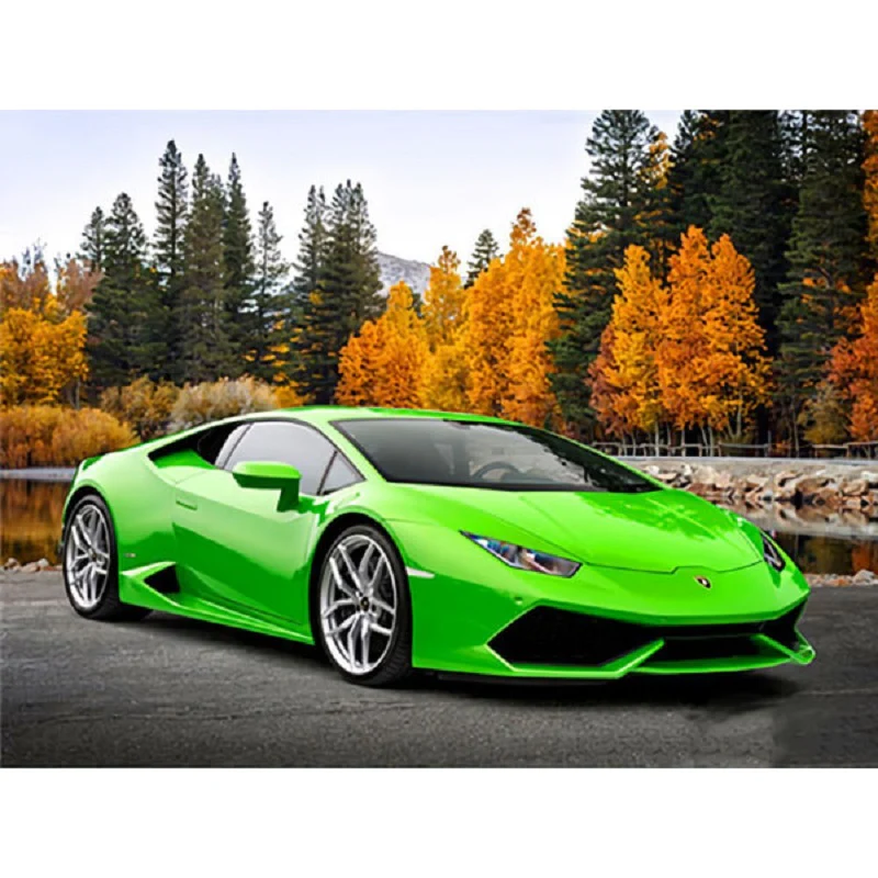 Grön lamborghini - Bild 2