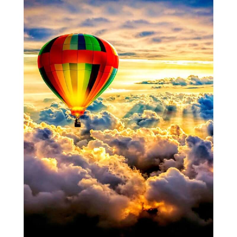Luftballong över moln - Bild 2