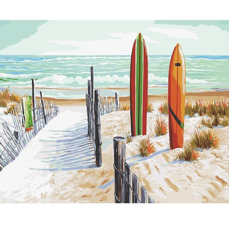Strand | Måla efter nummer - Bild 2